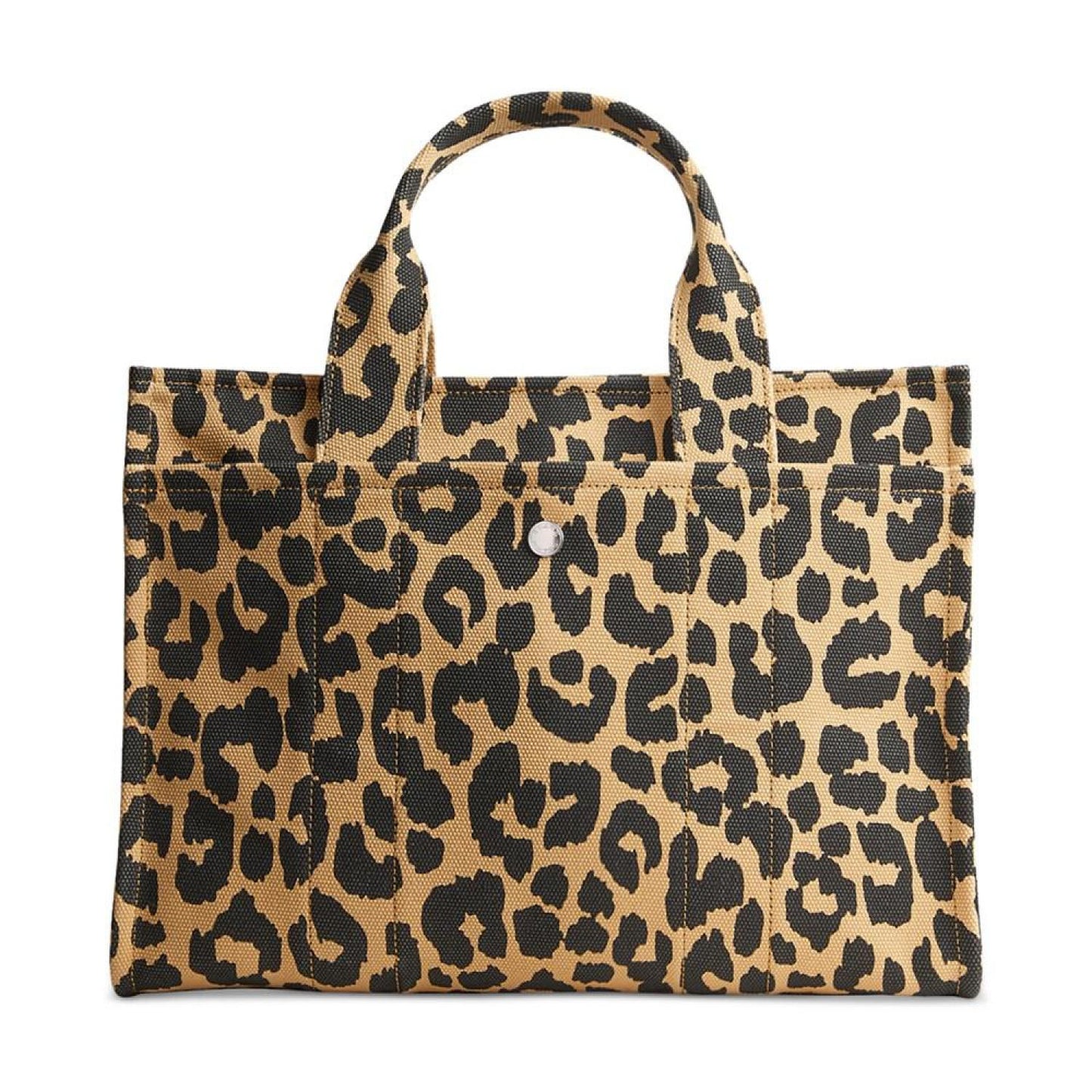 Leopard Varsity Canvas Tote