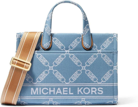 Michael Kors Gigi Small East West Messenger, Denim Multi