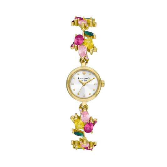 kate spade new york women's monroe three-hand, gold-tone stainless steel watch