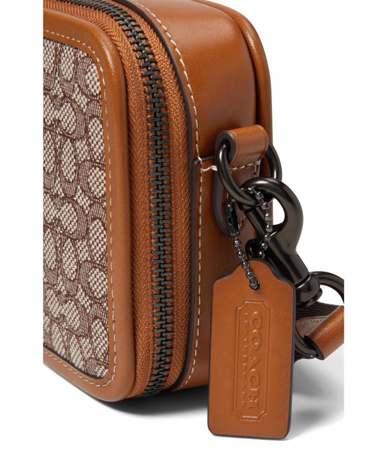 Charter Slim Crossbody in Micro Signature Jacquard