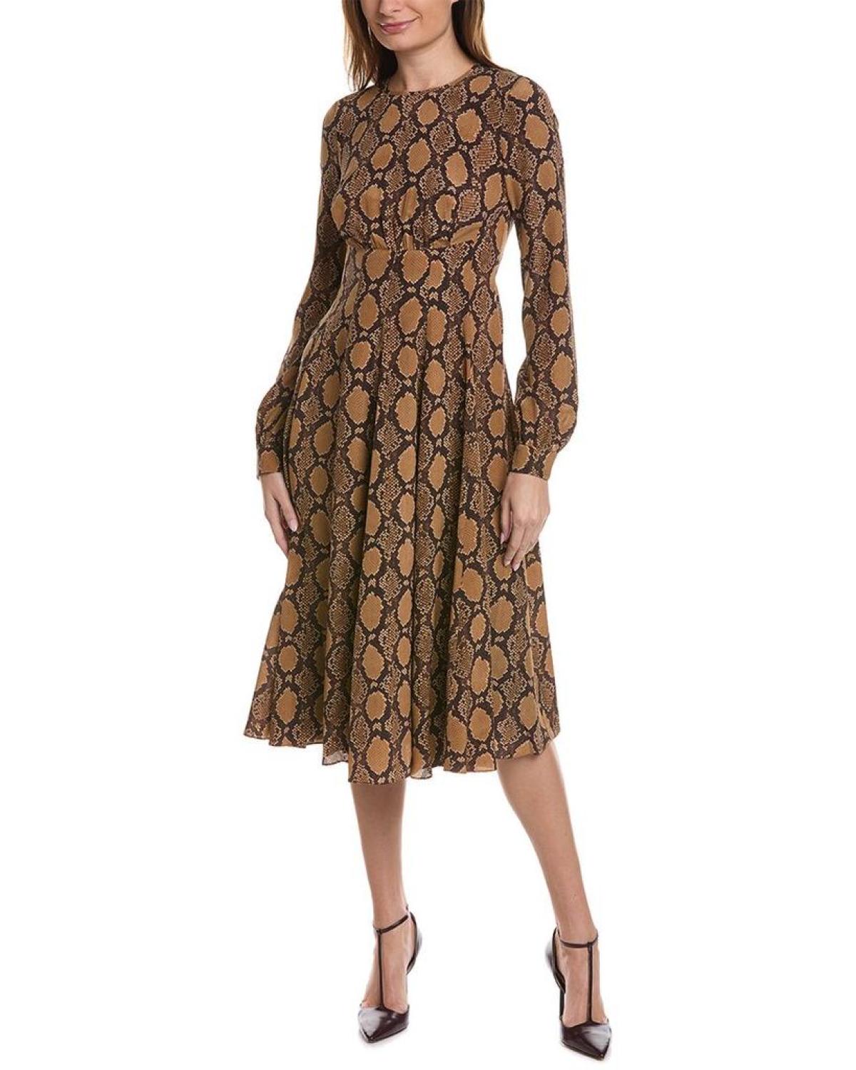 Michael Kors Collection Silk Flare Dress