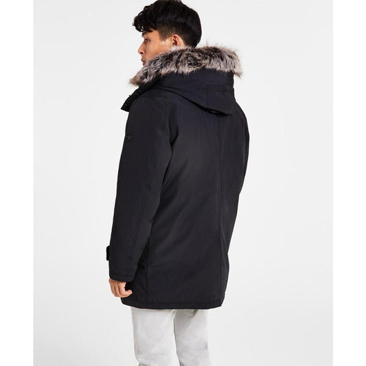 Michael Kors Men's Hooded Bib Snorkel Parka, Created for Macy's