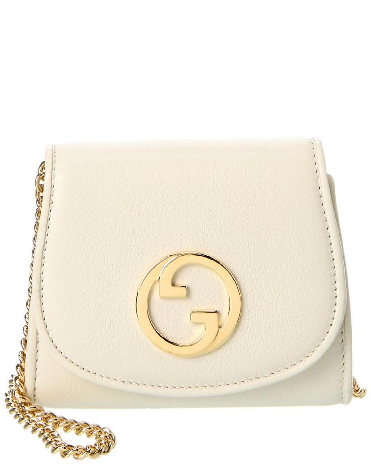 Gucci Blondie Medium Leather Wallet On Chain