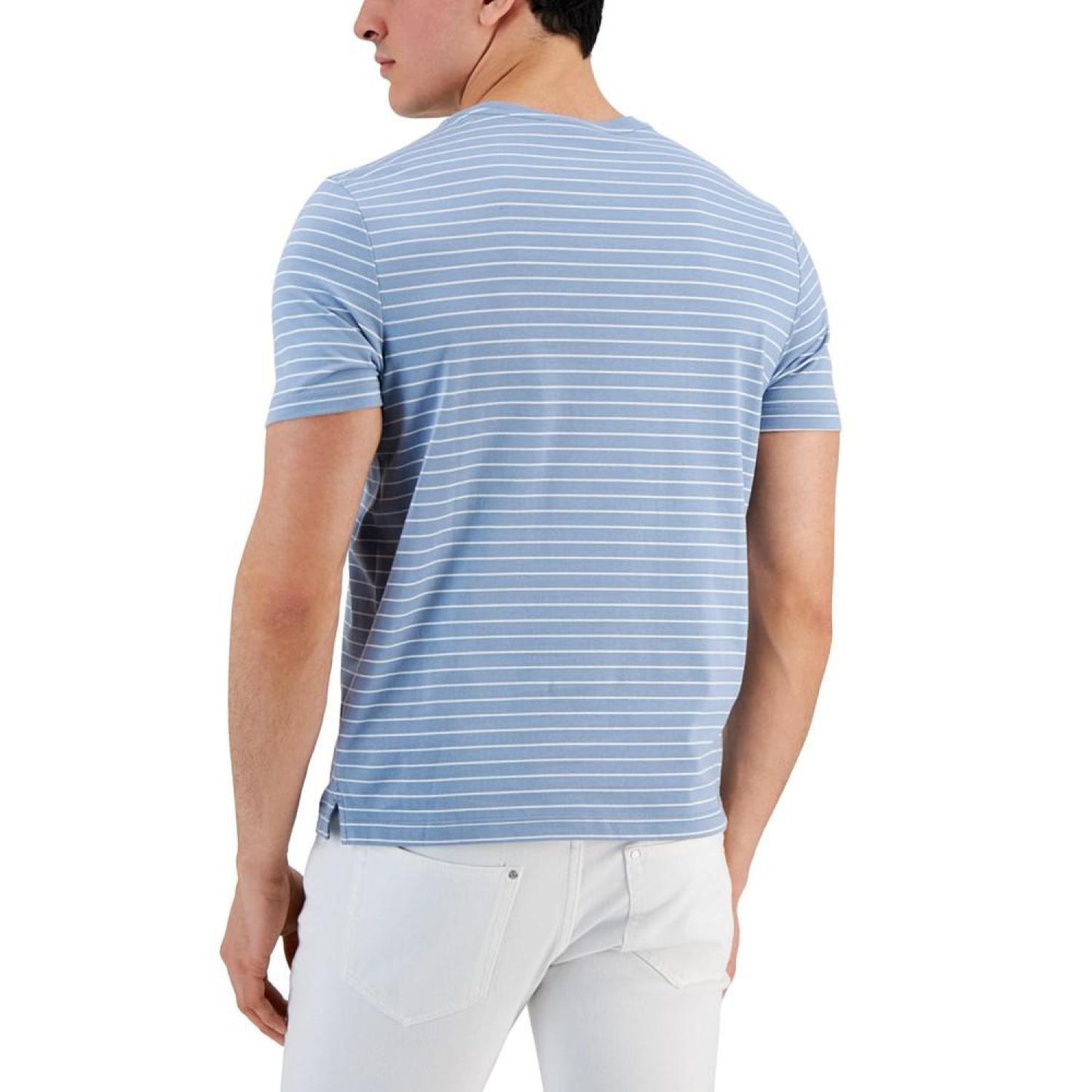 Men's Stripe Crewneck T-Shirt, Created for Macy's