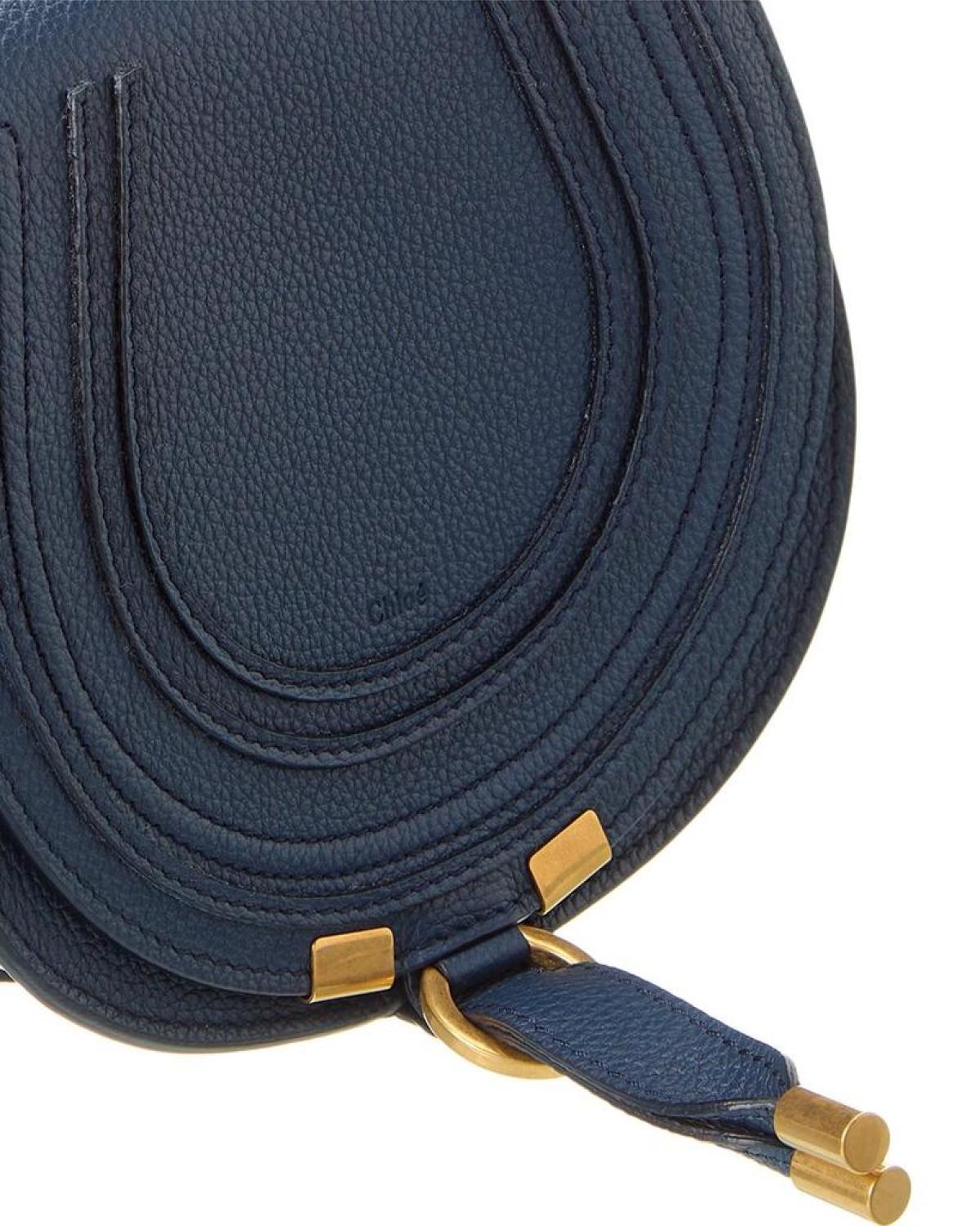 Chloé Marcie Small Leather Saddle Bag