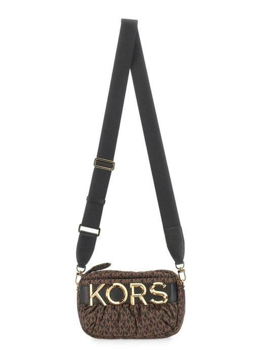 Michael Kors Logo Plaque Zipped Crossbody Bag