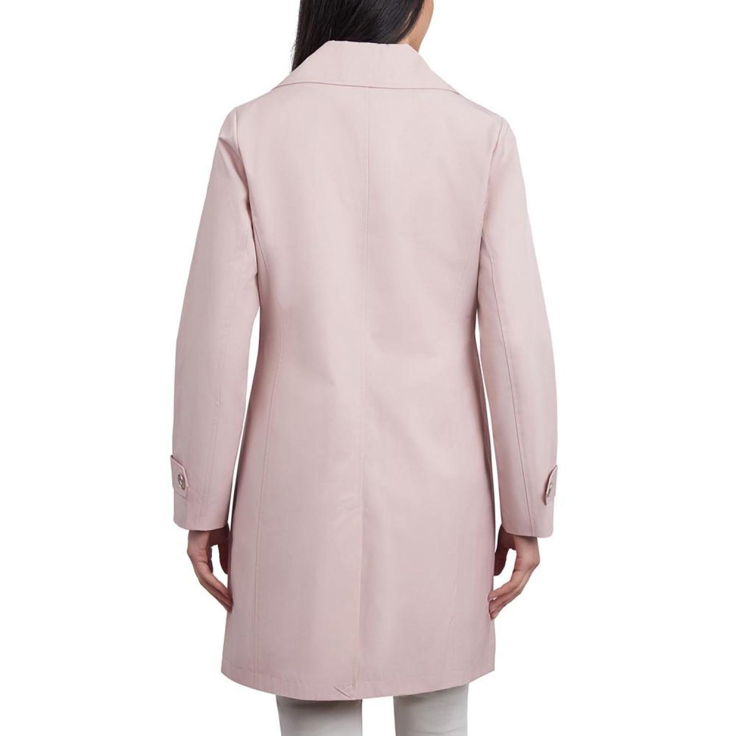 Women's Petite Single-Breasted Reefer Trench Coat, Created for Macy's