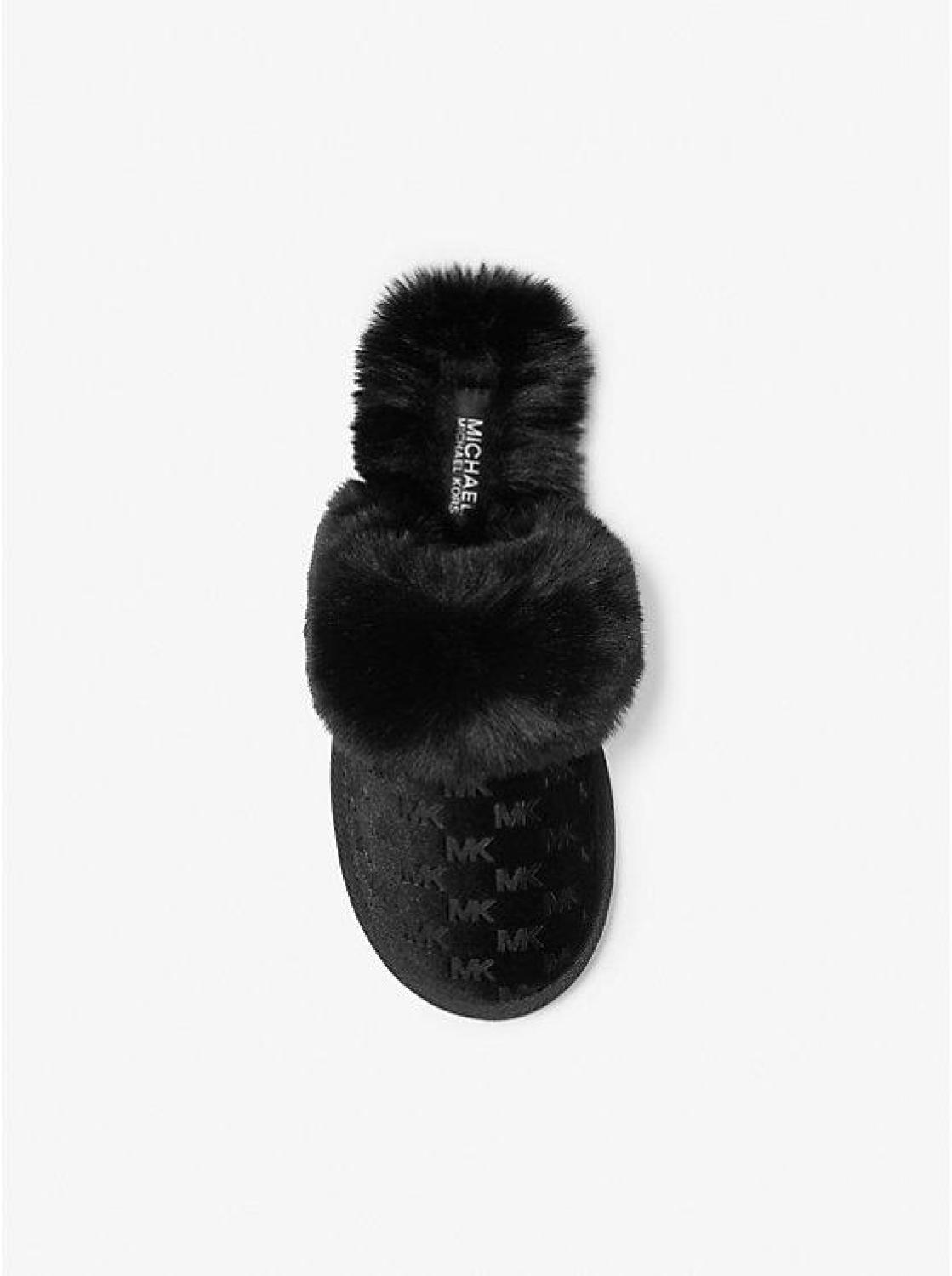 Tula Logo Embossed Velvet Slipper