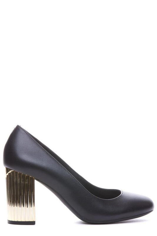 Michael Kors Logo Printed Slip-On Pumps