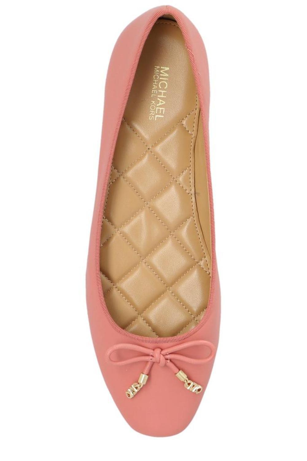 Michael Michael Kors Logo Charm Round Toe Flat Shoes