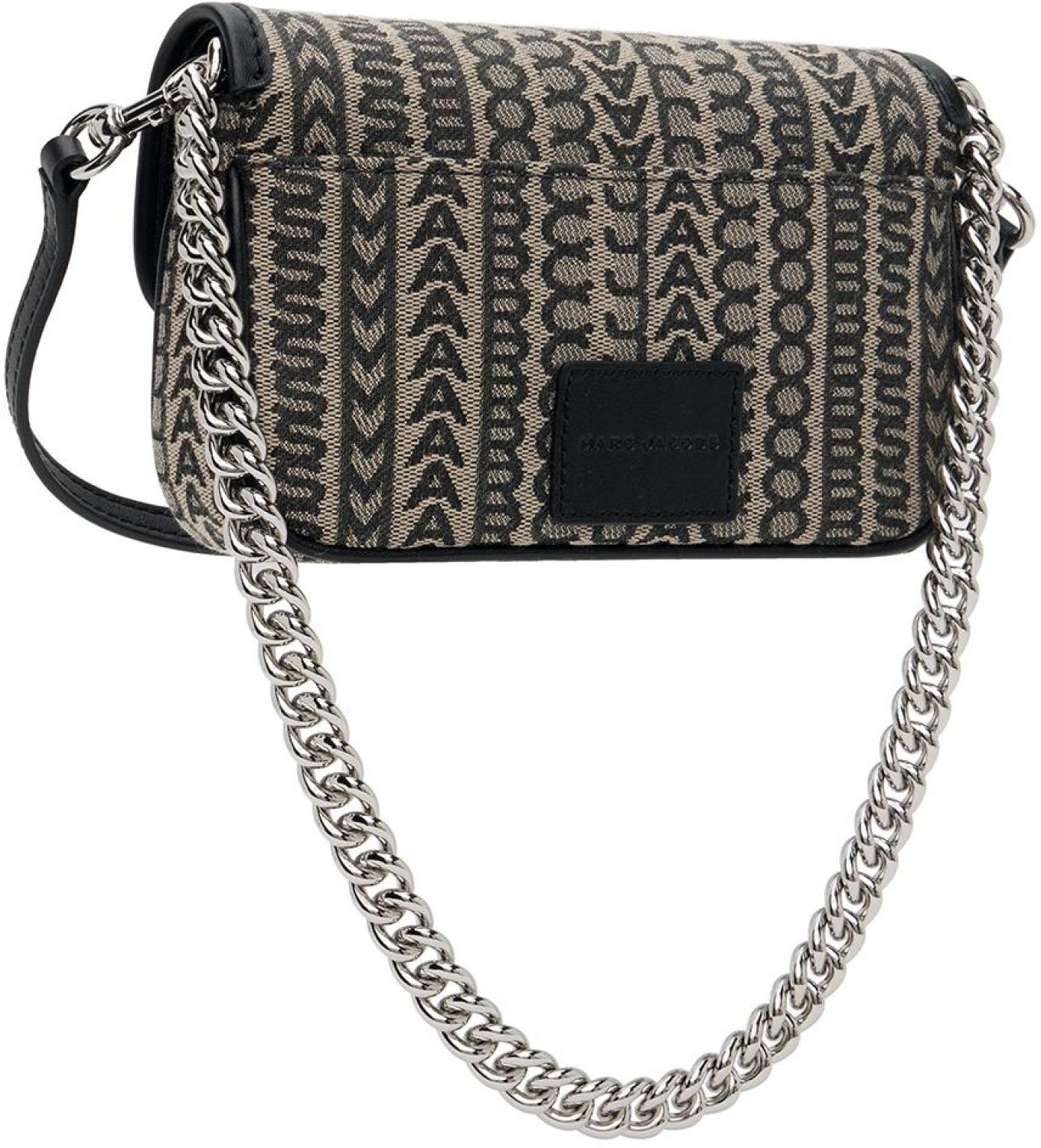 Taupe & Black 'The Monogram J Marc Mini' Bag