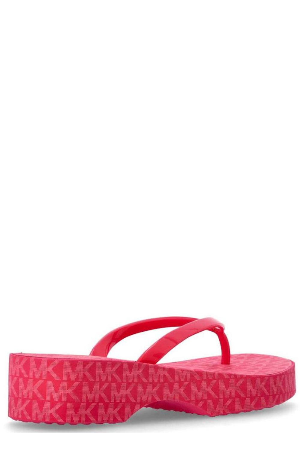 Michael Kors Lilo Logo Detailed Flip Flops