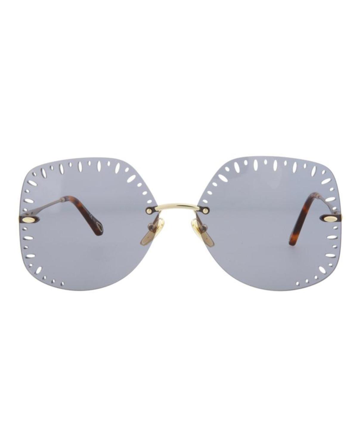 YSE Square-Frame Metal Sunglasses