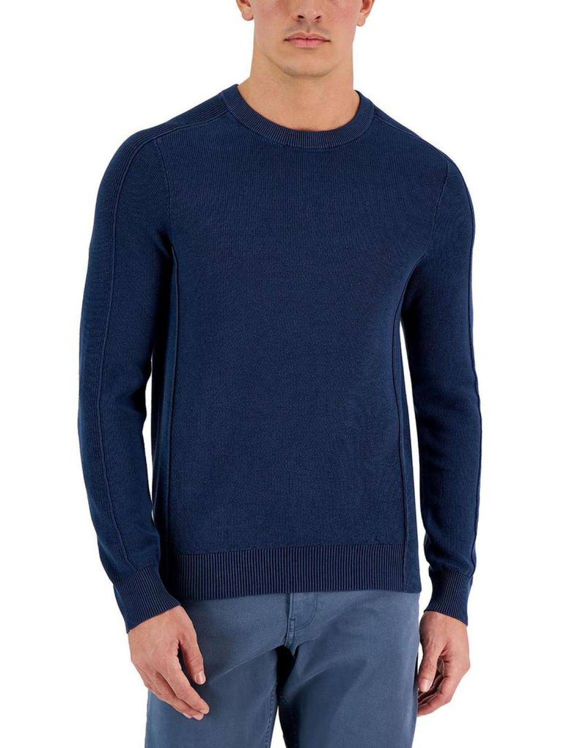 Mens Knit Long Sleeves Pullover Sweater