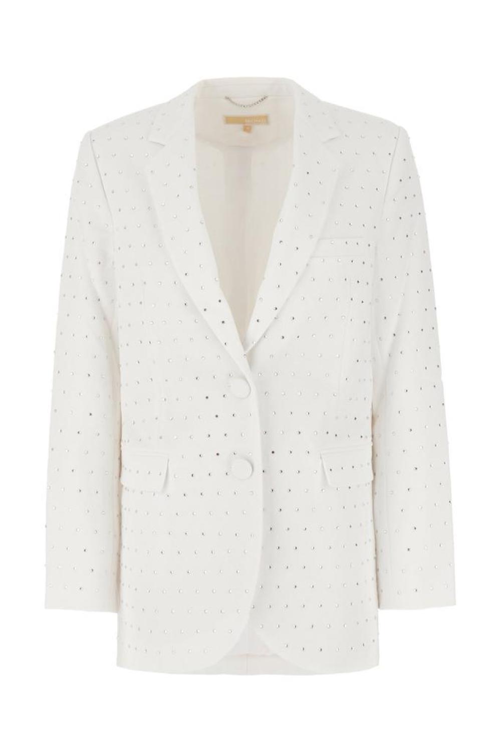 Michael Michael Kors Rhinestud Single-Breasted Blazer