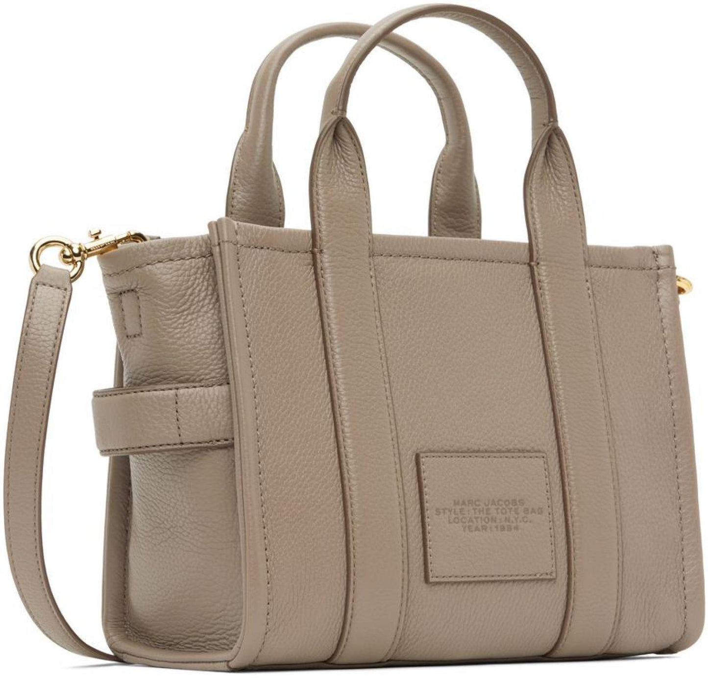 Gray 'The Leather Small' Tote