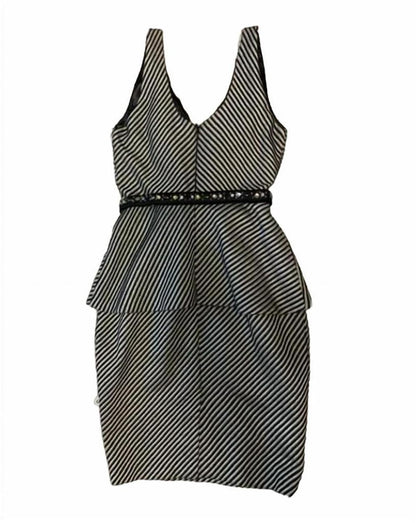 Sheena Charlest Dress In Black/silver