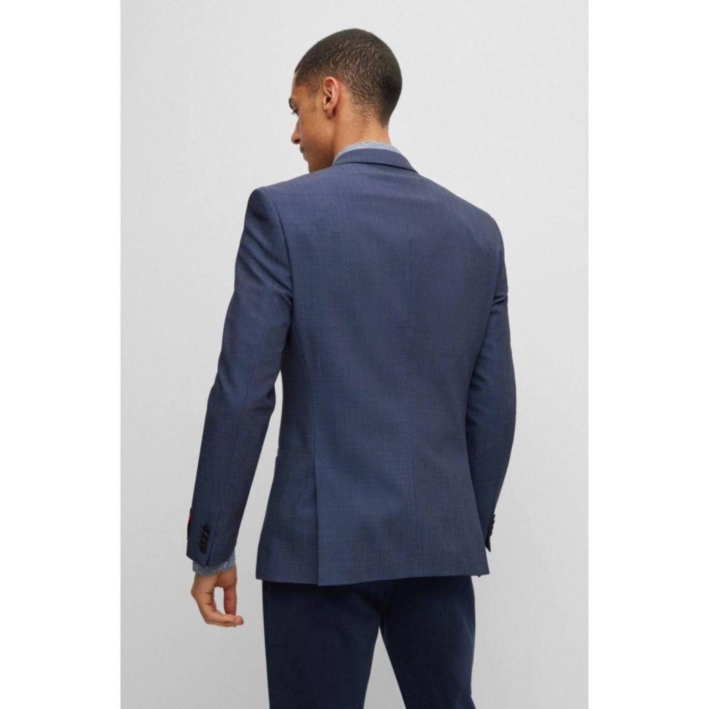 Slim-fit jacket in performance-stretch twill