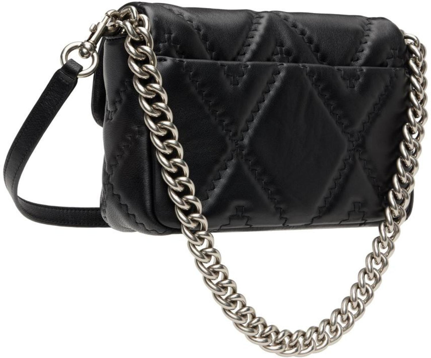 Black 'The Quilted Leather J Marc' Shoulder Bag