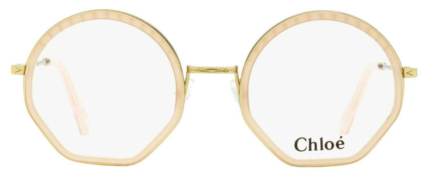 Chloe Women's Round Eyeglasses CE2143 601 Gold/Rose 50mm