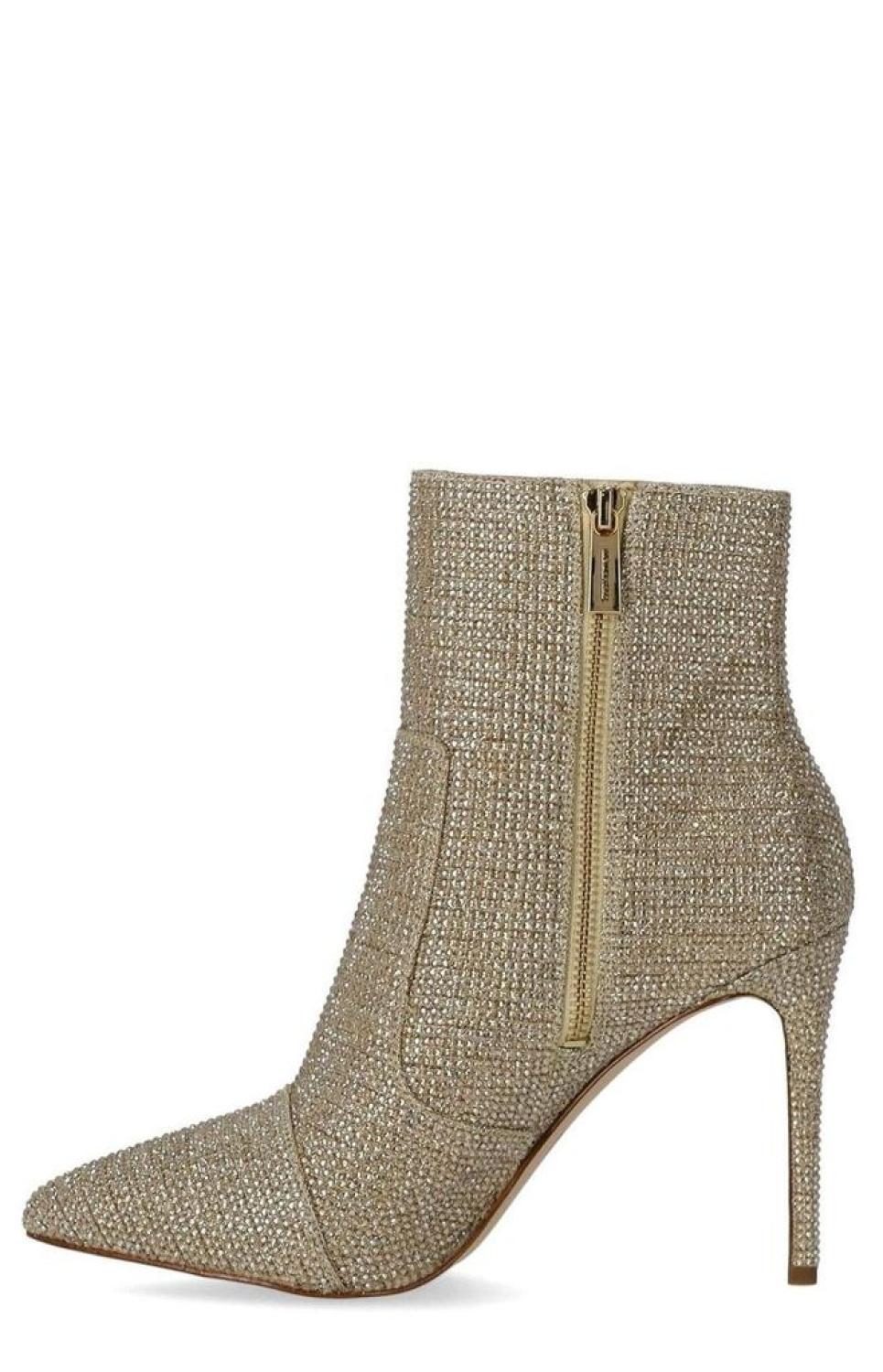 Michael Michael Kors Rue Glitter Embellished Heeled Ankle Boots