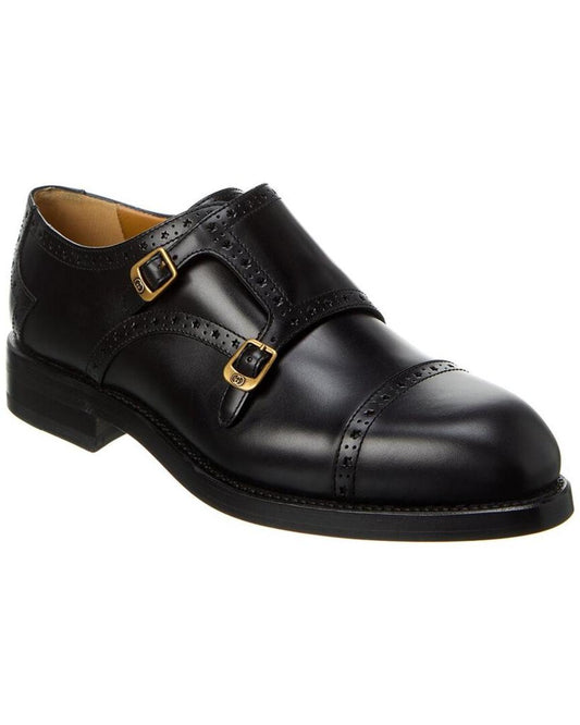 Gucci Monk Strap Leather Loafer