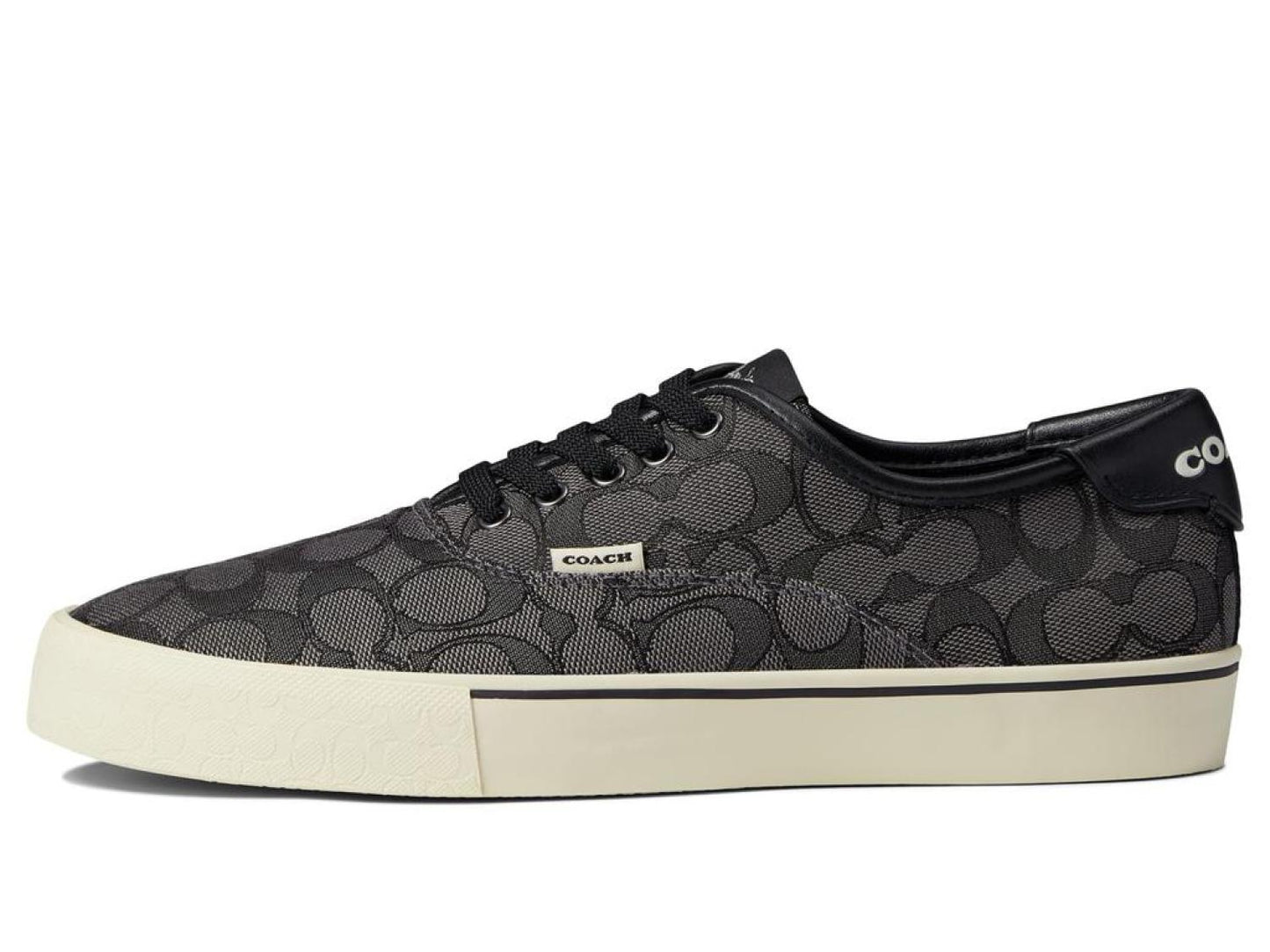 Signature Jacquard Leather Lace-Up Skate Sneaker