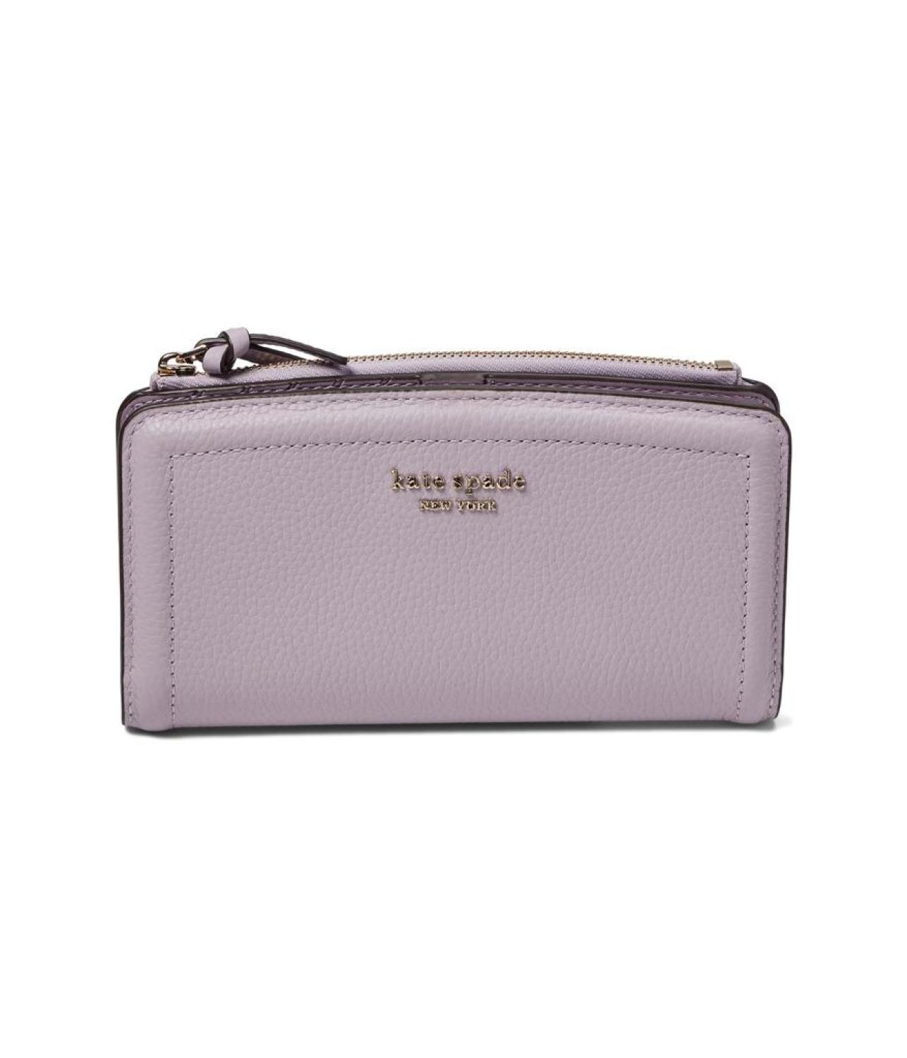 Knott Pebbled Leather Zip Slim Wallet