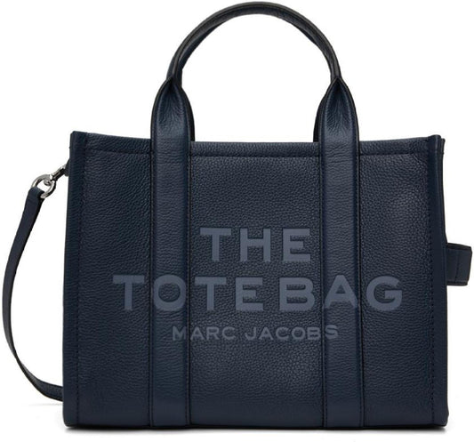 Navy 'The Leather Medium' Tote