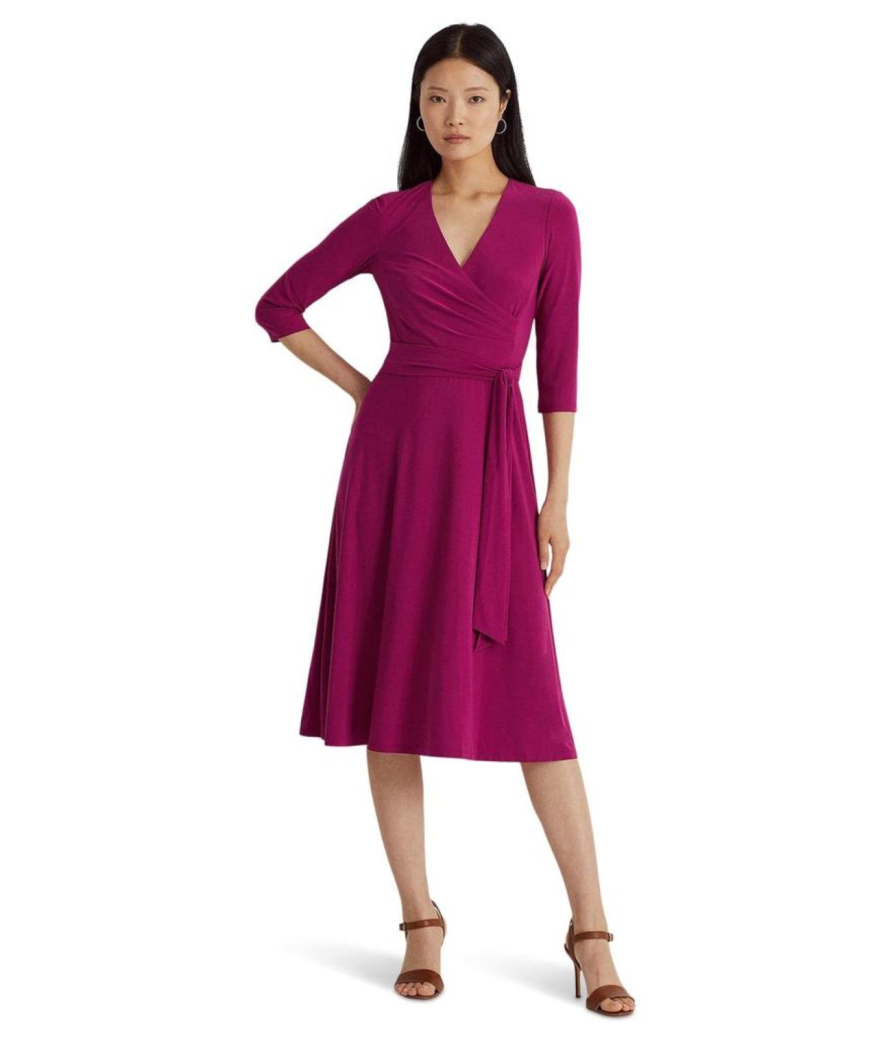 Jersey-Matte Midi Dress