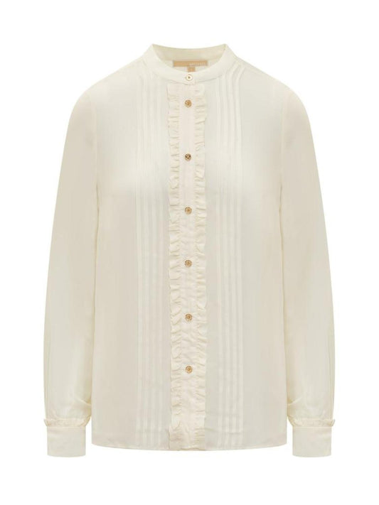 Michael Michael Kors Ruffled Pleated Blouse