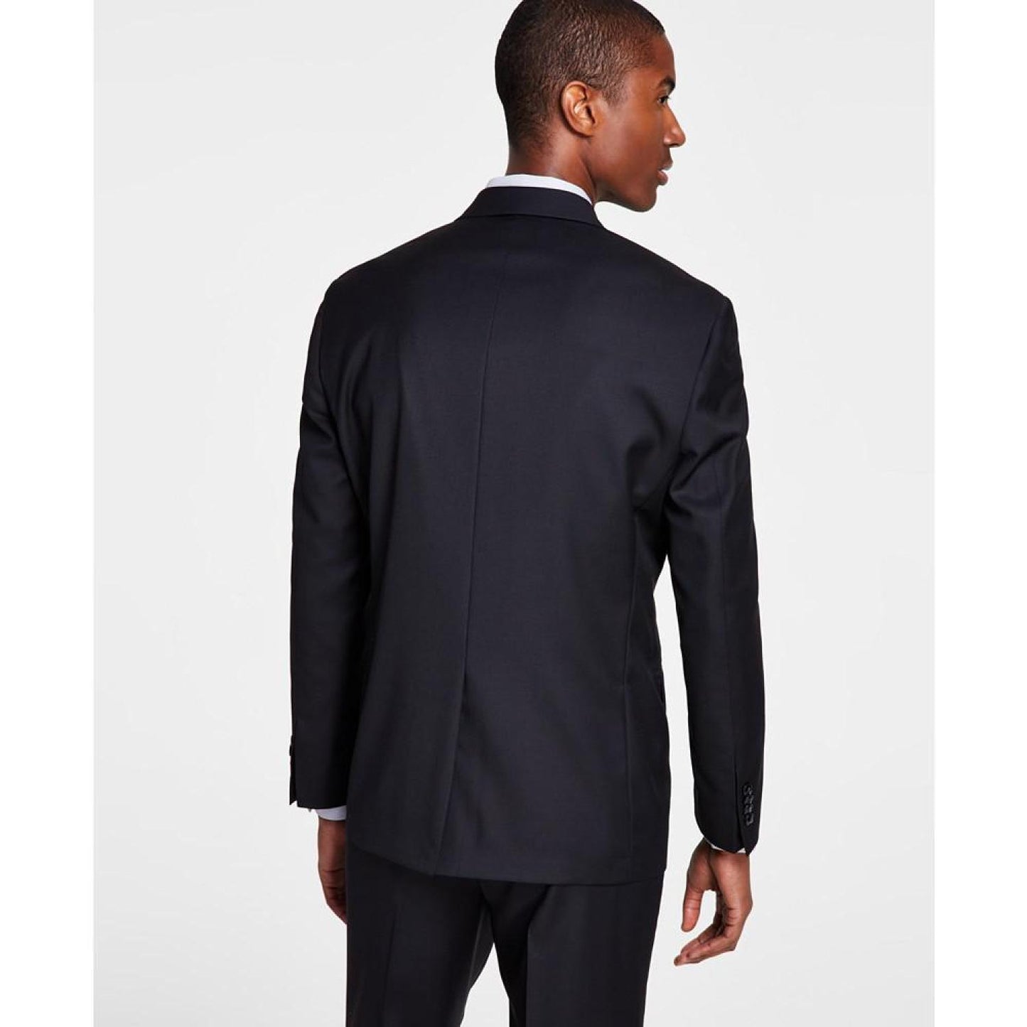 Men's Classic-Fit Wool Stretch Solid Suit Jacket