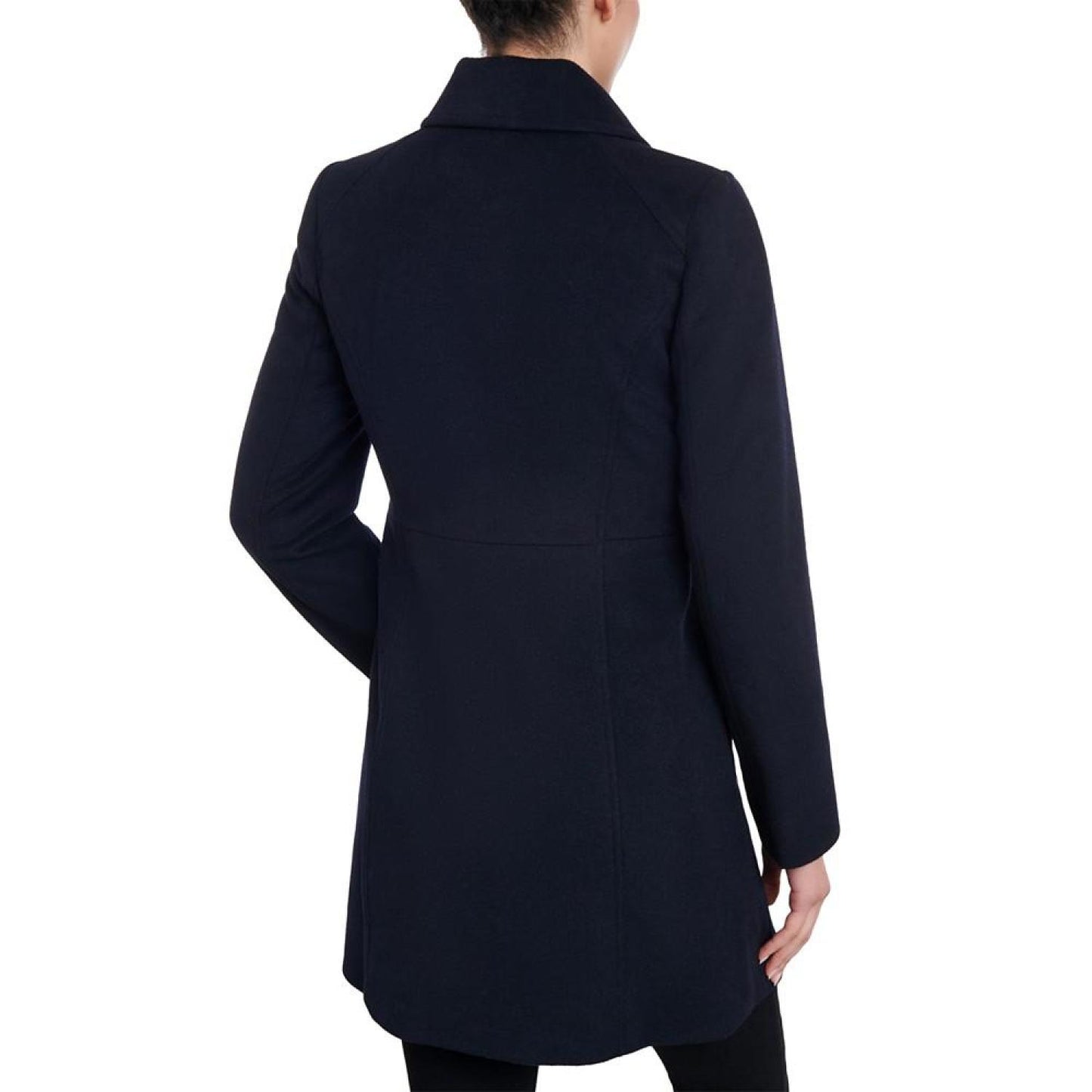 Women's Wool Blend Zip-Front Coat