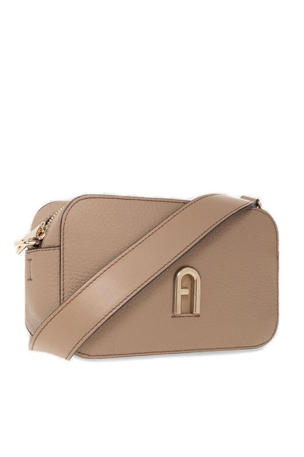 Furla Logo-Plaque Zipped Mini Crossbody Bag