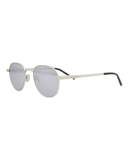 Round-Frame Metal Sunglasses