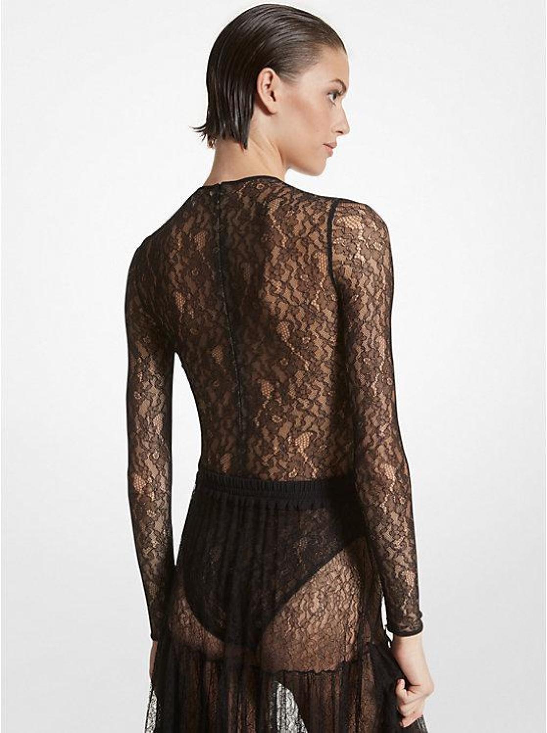 Stretch Chantilly Lace Bodysuit