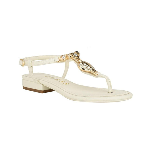 Women's Jiarella Flat T-Strap Hardware Accent Sandals