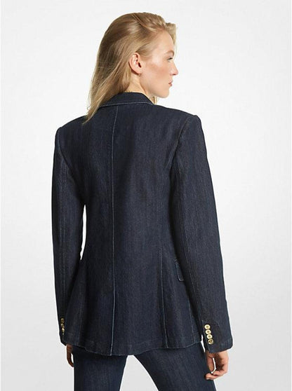 Stretch Denim Blazer