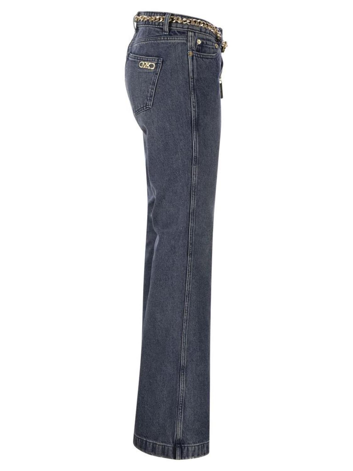 Michael Michael Kors Belted Flared Jeans