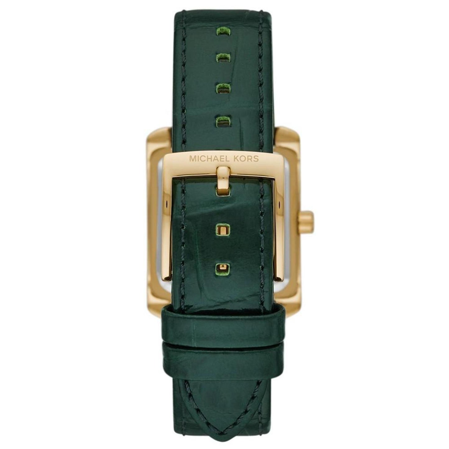 Women's Emery Three-Hand Green Genuine Leather Strap Watch 33mm