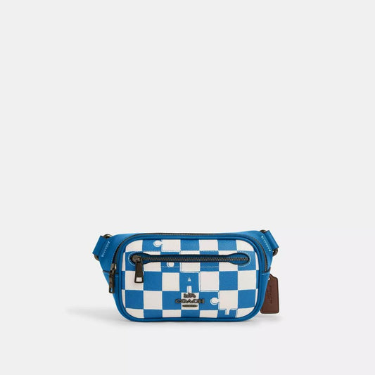 Coach Outlet Elias Mini Belt Bag With Checkerboard Print