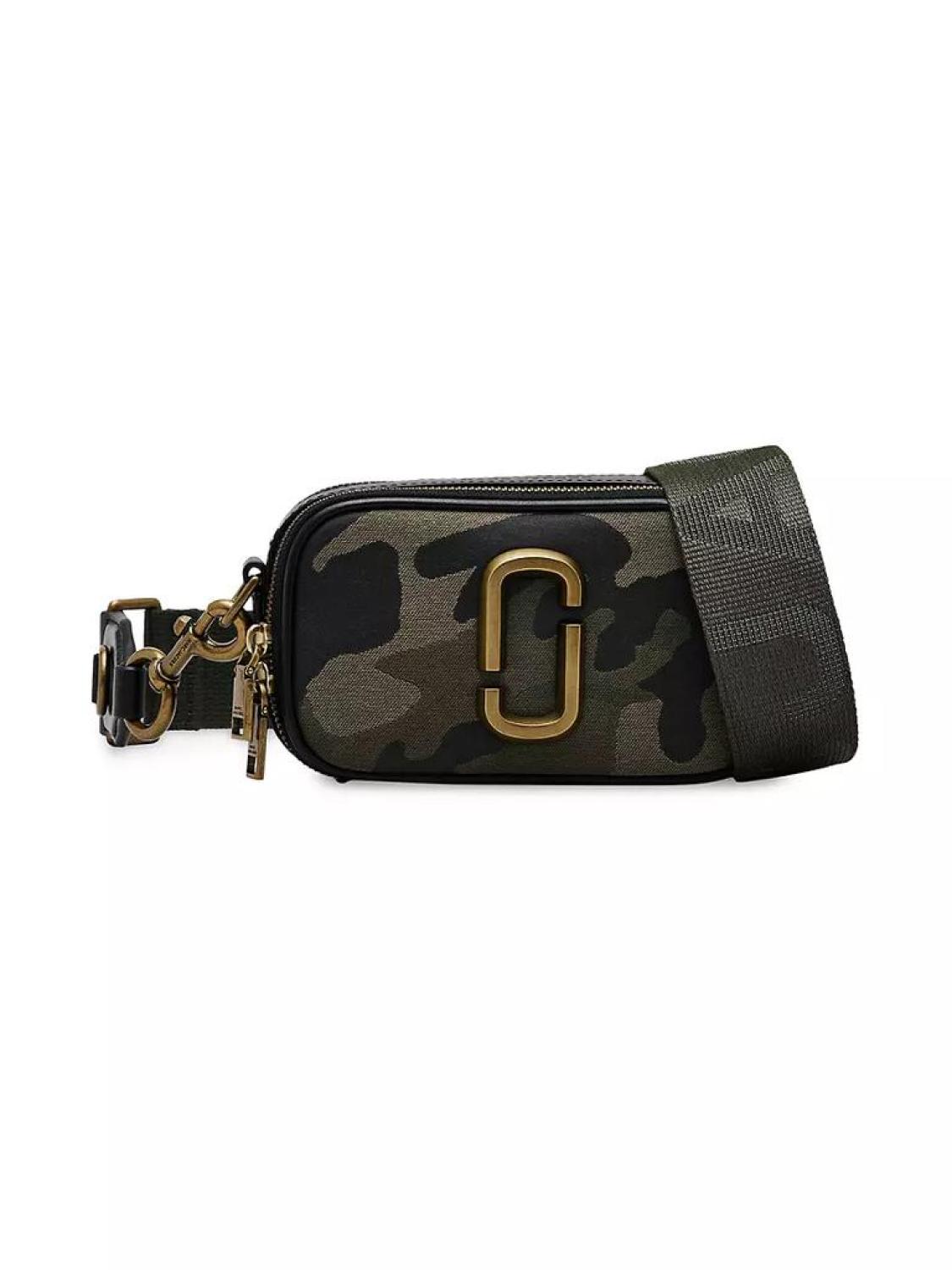 The Camo Jacquard Snapshot Crossbody Bag