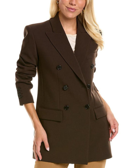 Michael Kors Crepe Wool-Blend Blazer