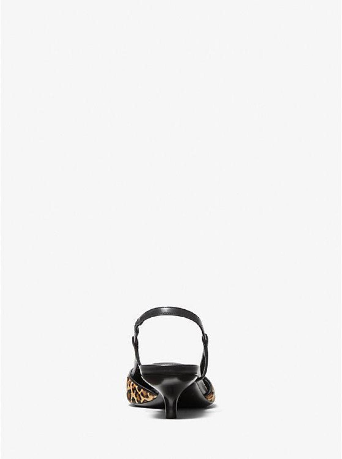 Hallie Leopard Print Calf Hair Pump