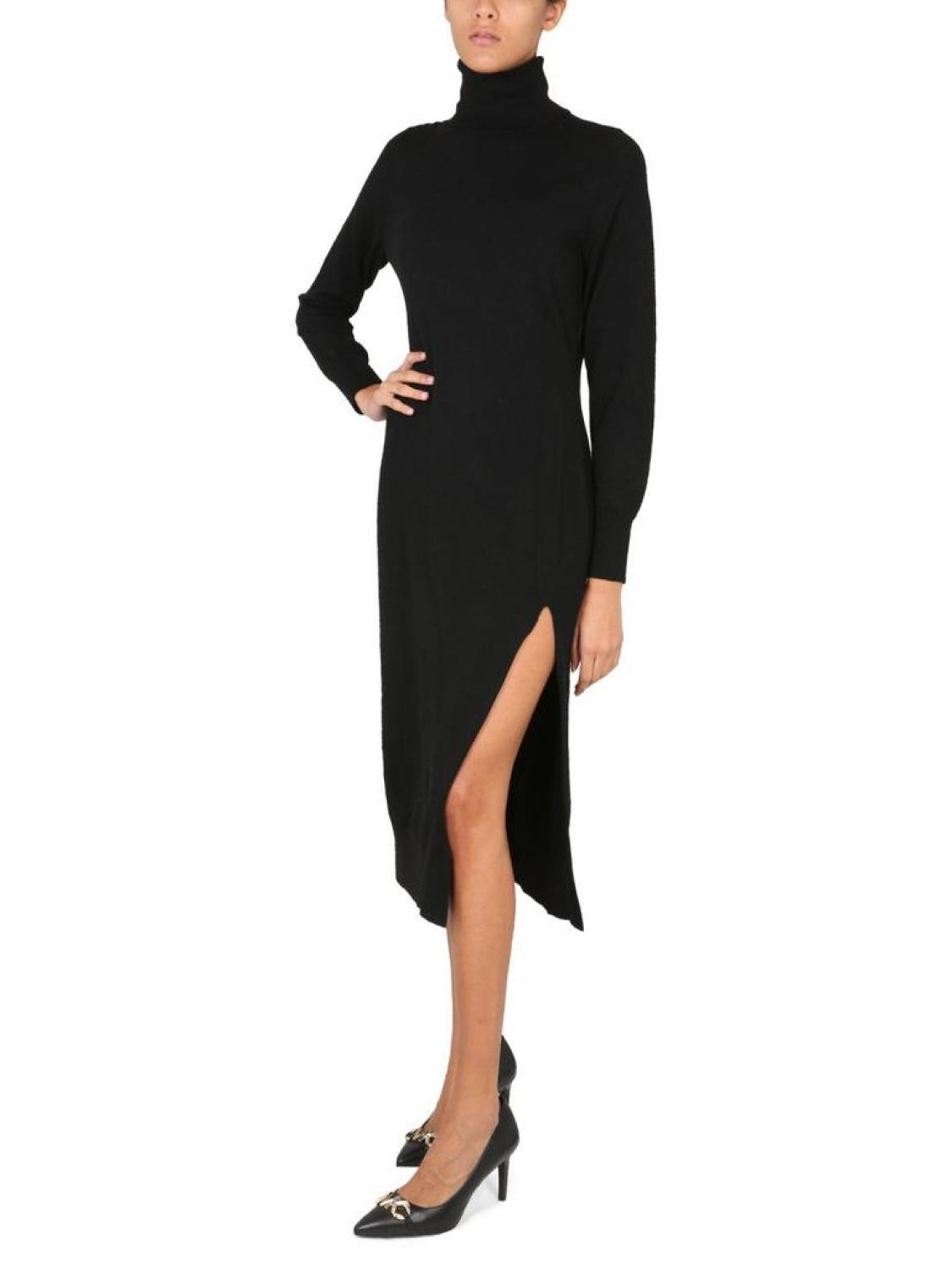 Michael Michael Kors Turtleneck Knitted Midi Dress