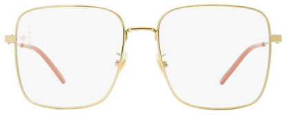 Gucci Women's  Eyeglasses GG0445O 001 Gold/Pink 56mm