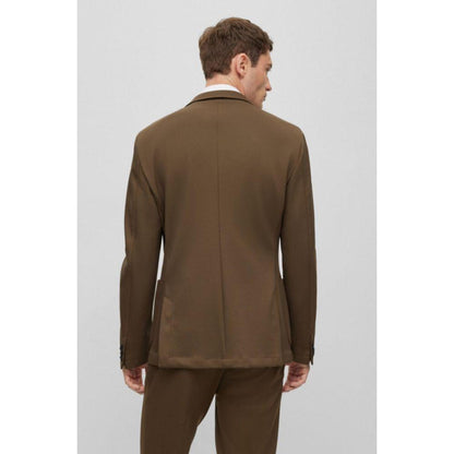 Slim-fit jacket in micro-patterned performance-stretch fabric