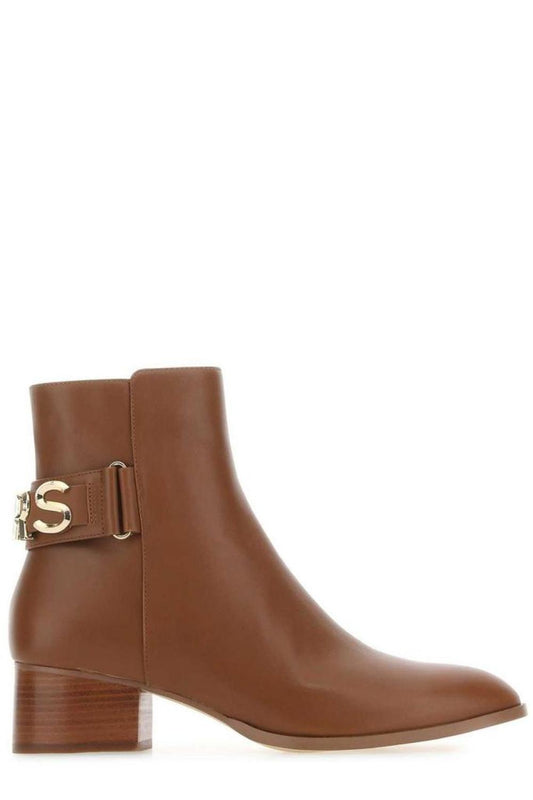 Michael Michael Kors Logo Lettering Ankle Boots