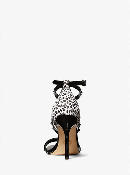 Astrid Animal Print Calf Hair Sandal