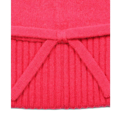 Women's Bow Ribbed-Cuff Knit Beanie